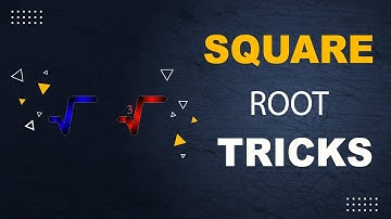 How to Find Square Root of Number ending with 5 | Square Root Tricks | Maths Made Simple | Sukumaran