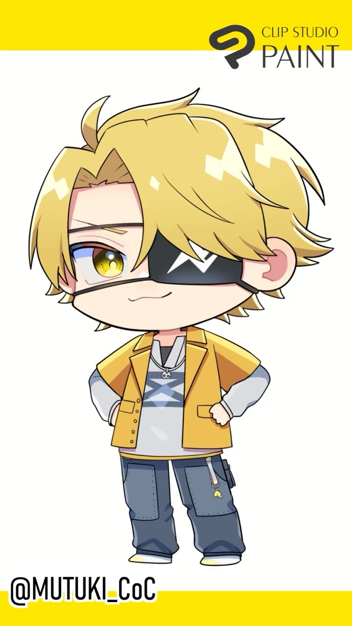 からぴち たっつんさんSDイラストメイキング【無月】 #shorts #short