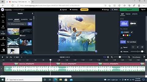 How to convert audio into waveform in Kapwing