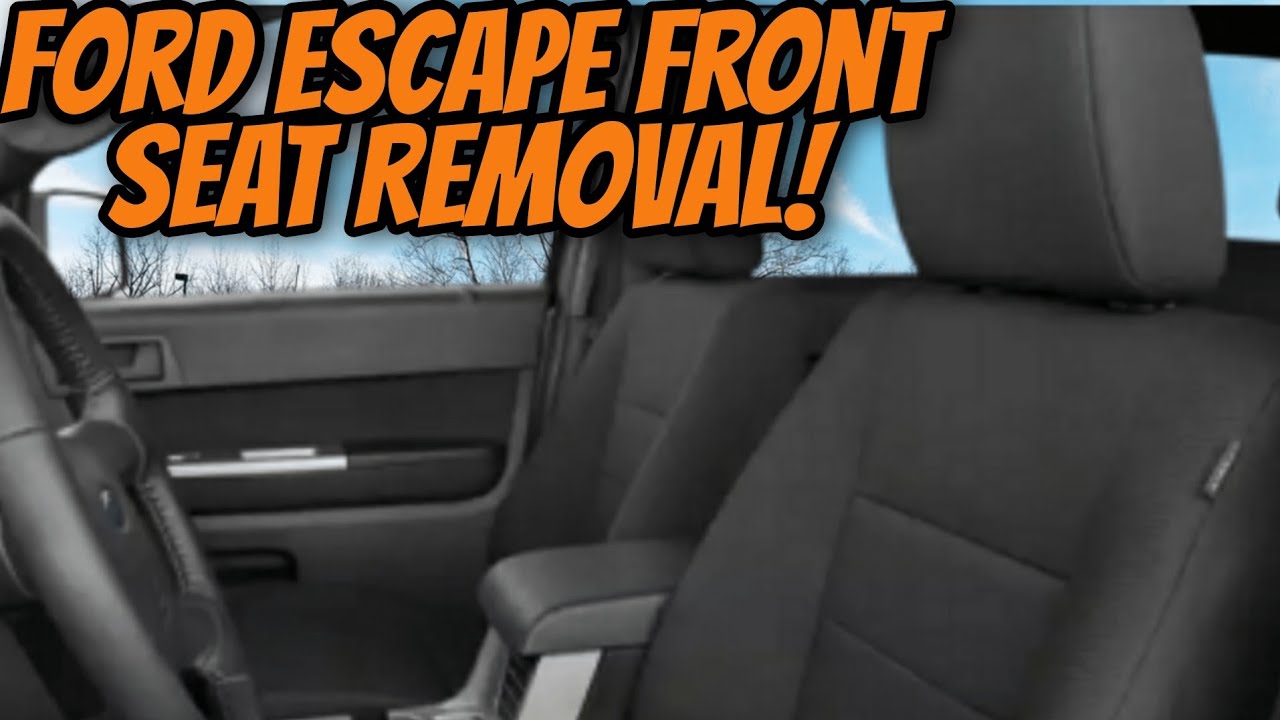 Ford Escape Front seat removal - YouTube