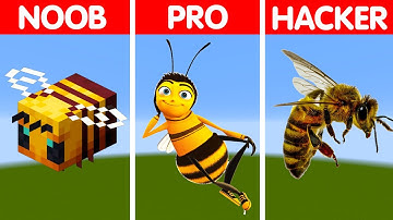 NOOB vs PRO vs HACKER Minecraft Pixel art – Bee