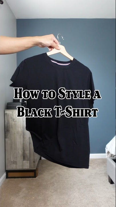 How to Style a Black T-Shirt