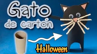 GATO de cartón * Manualidades de HALLOWEEN