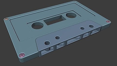 BLENDER CHALLENGE 3: Modeling a Cassette Player (Part 5)