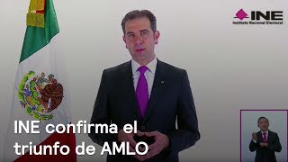 El INE ratifica la victoria electoral de Andrés Manuel López Obrador