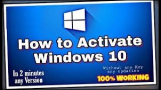 How We Activate Windows 10