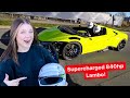 MY 18 YR OLD DAUGHTER DRIVES SUPERCHARGED LAMBORGHINI APERTA! *FIRST DRIVE*