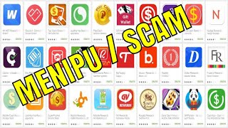 List Aplikasi Penghasil uang yang tidak membayar scam atau menipu screenshot 1