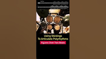 Polyrhythm Stickings!#shorts  #drums