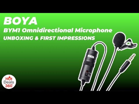 BOYA BYM1 Omnidirectional Microphone Unboxing and First Impressions | HotDeals 360