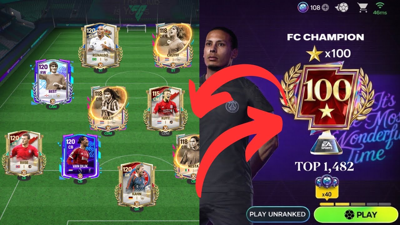 Major changes to my squad and 100🌟Game play!!!
