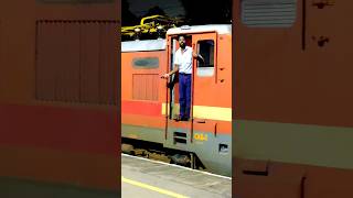Assistantlocopilot leaving station with torching👮#locopilot #pilot #railway #ytshorts #shyam_hembram