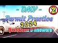 2024 DMV Permit Practice Test   Questions with Answers   2