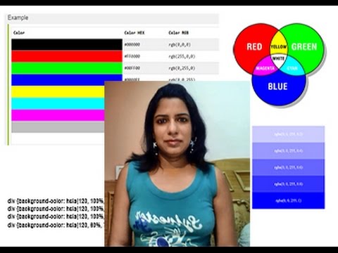 CSS and CSS3 Colors Hex, RGB , RGBA, HSL, HSLA and Opacity - YouTube