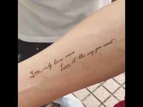 Lazy Duo Minimal Lettering Quote Temporary Tattoo 手繪文字語句刺青香港小清新紋身貼紙 Youtube Lazy Duo Minimal Lettering Quote Temporary Tattoo 手繪文字語句刺青香港小清新紋身貼紙 Youtube