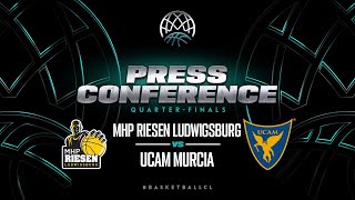 MHP RIESEN Ludwigsburg v UCAM Murcia - Press Conference | BCL 2023