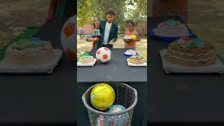Amazing football boll roll win cake 🎂 family challenge ✅#shorts #game