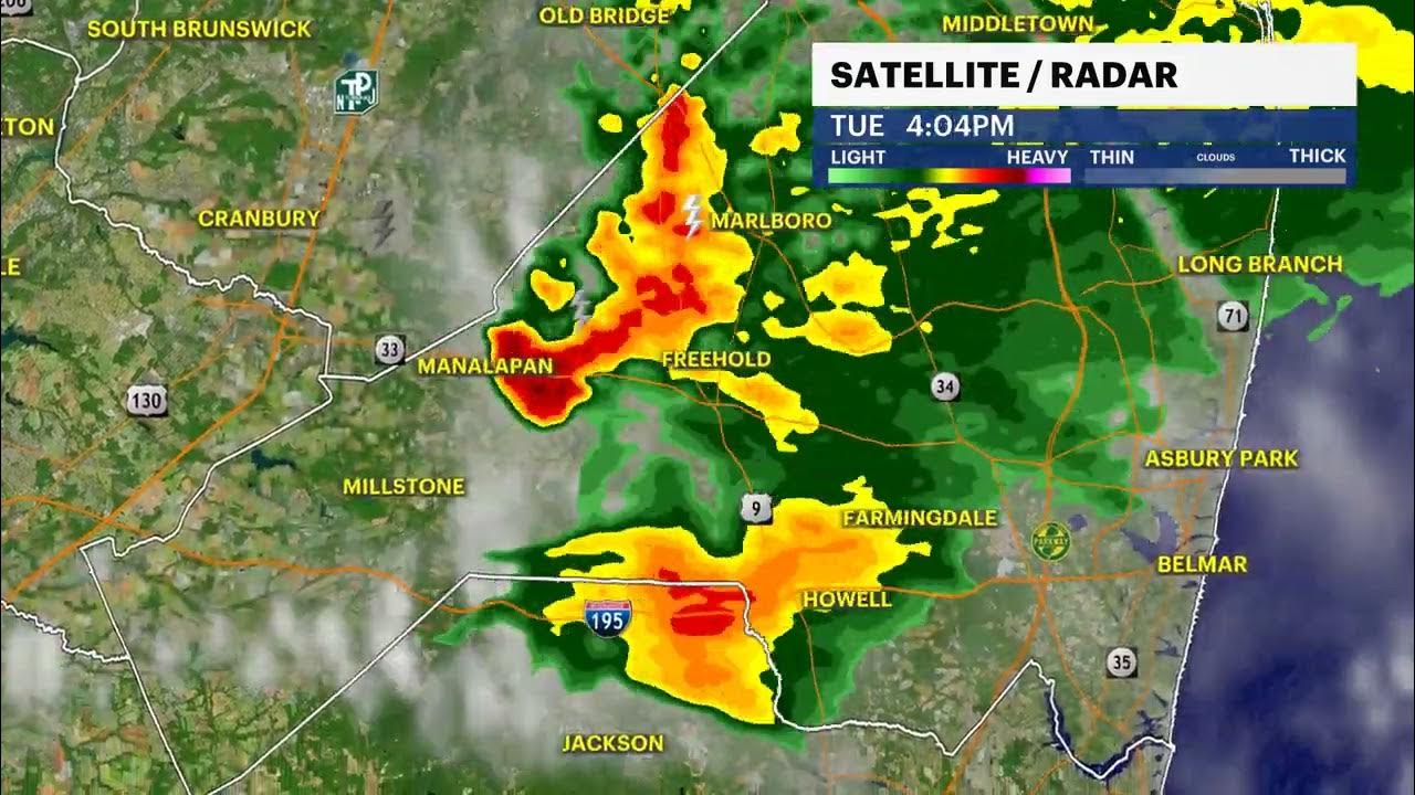 Satellite of confirmed tornado that hit Mercer County YouTube