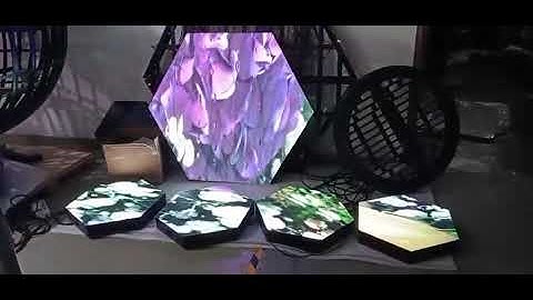Visualpower creative hexagon shape led screen