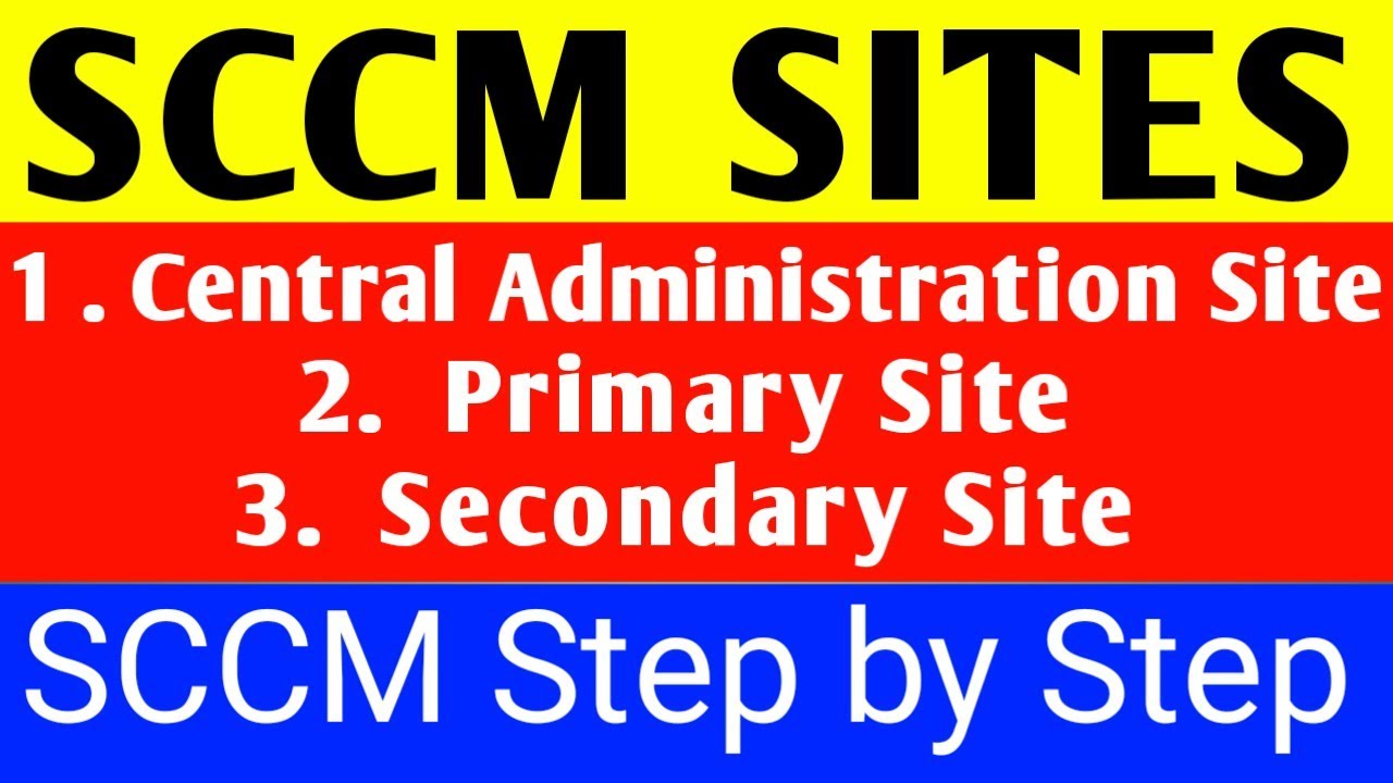 What is SCCM Sites | SCCM Sites full details | CAS Primary Site What is a Secondary Site | SCCM