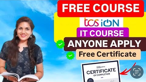 🔥TCS Offering 15 Days Free information Technology Certification:Online IT Course for Non-IT Students