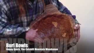 White Oak Burl Bowl