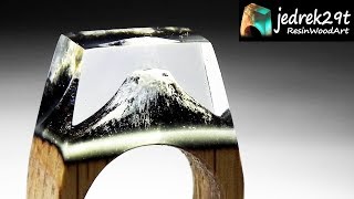 Volcano Ring 💍 from Epoxy Resin / RESIN ART