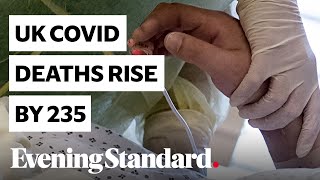 UK coronavirus deaths in hospitals rise by 235