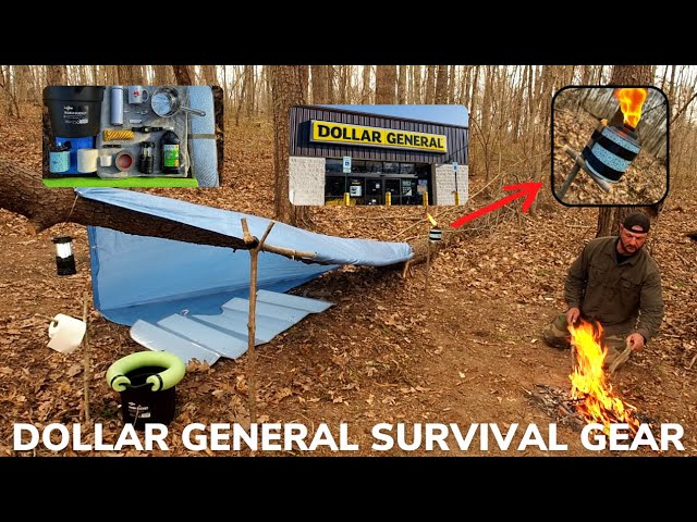 Solo Overnight Doing a Budget Dollar General Survival Challenge