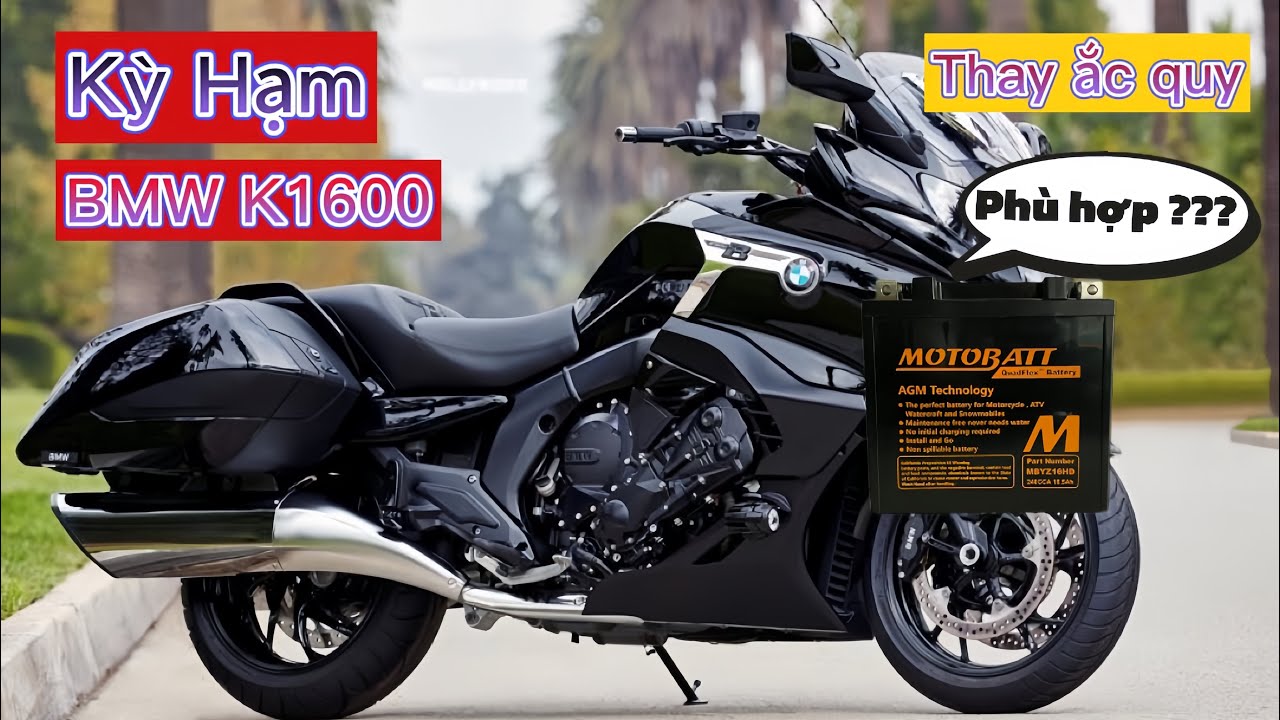 Thay ắc quy BMW K1600 | Replacing the BMW K1600 battery |