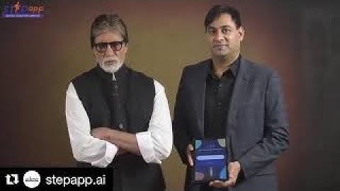 Amitabh Bachchan Promoting STEPapp - Gamified with  Mr. Praveen Tyagi  (CEO & founder)