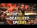 The Best Spear in WWE History? | Top 10 Roman Reigns Spears