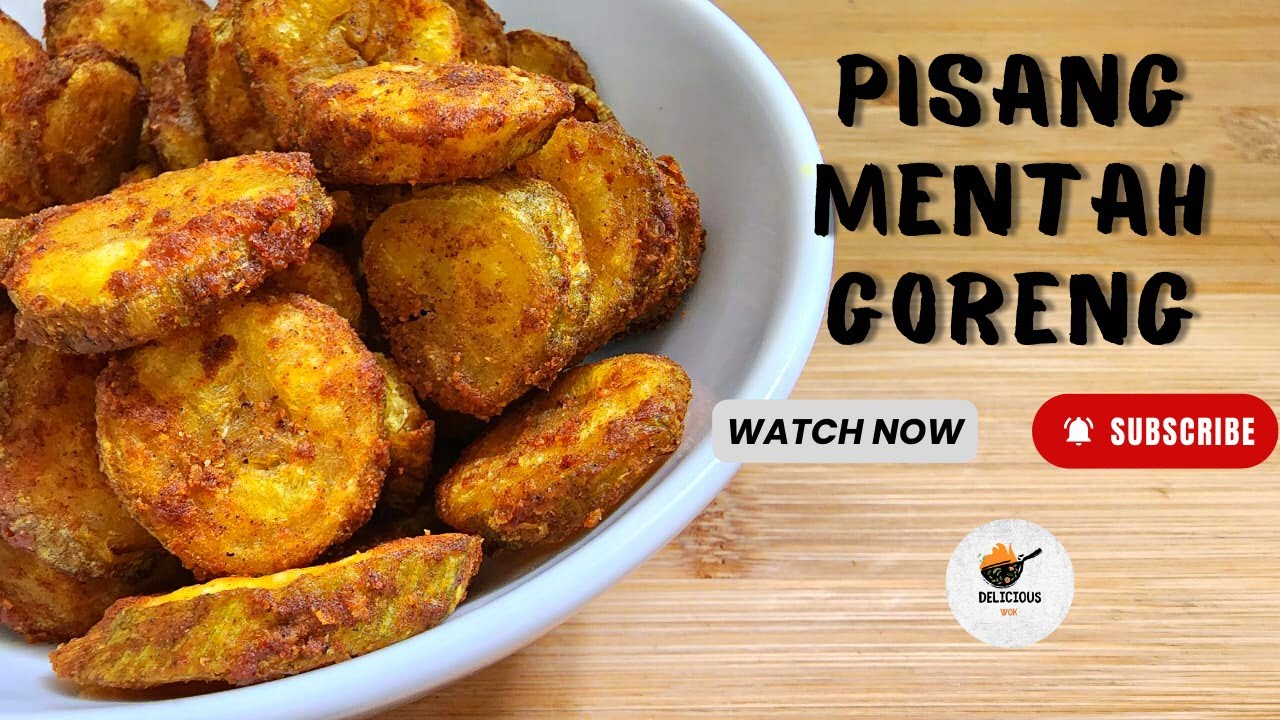 Pisang Mentah Goreng Raw Banana Fritters How to make Fried Banana