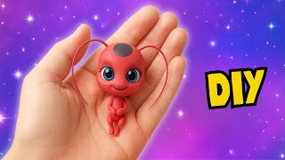 ✨make Your Own Tikki! 🐞 Diy With Foam Clay 😍 | Miraculous Ladybug Craft