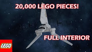 HUGE Lego Star Wars Tydirium Shuttle Moc with Full Interior and Motorized Functions