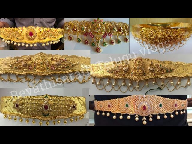 Trending gold vaddanam designs with weight // gold waist belts collections  designs // kamarbandh 