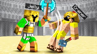 JELLY vs. CRAINER In A Gladiator Fight! (Minecraft Squid Island) screenshot 2