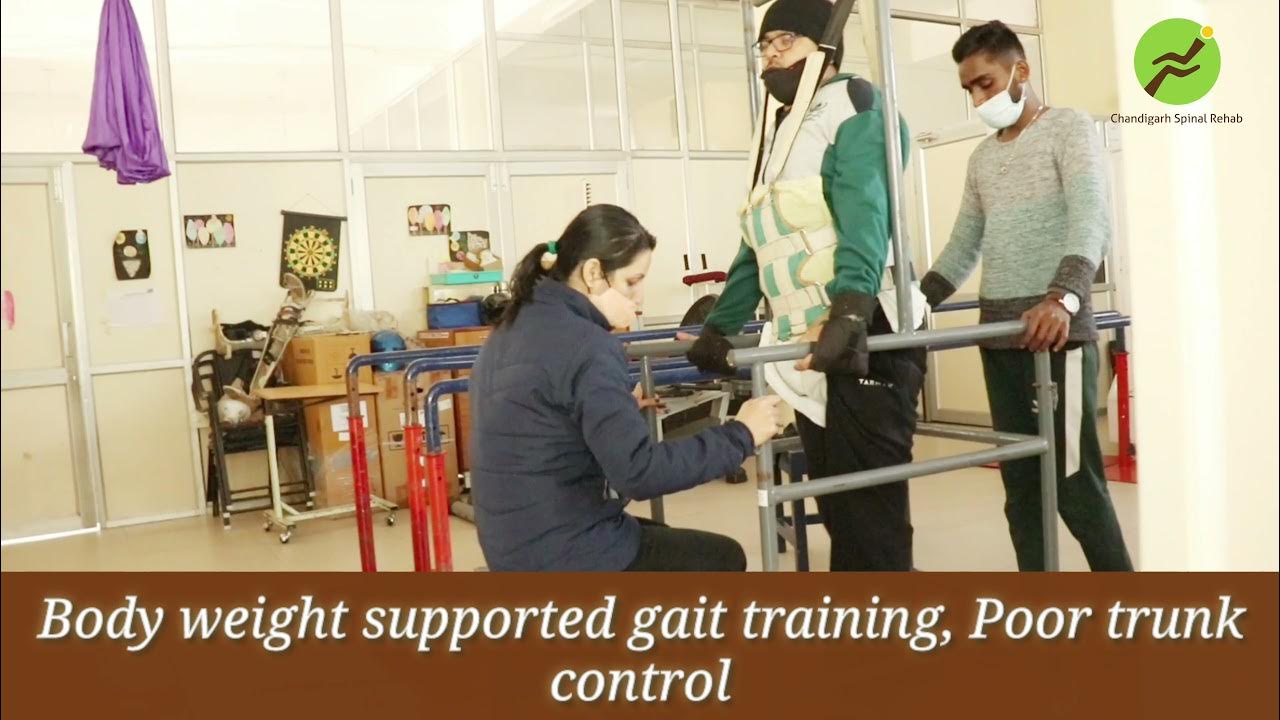 Gait Training Balance Training Exercises Trunk Control with Gait Physical Therapy YouTube