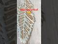 Wall Putty Leaf Art Unique DIY Texture Art #shorts #leafart #wallputtyart #diycraft #preetiparihar