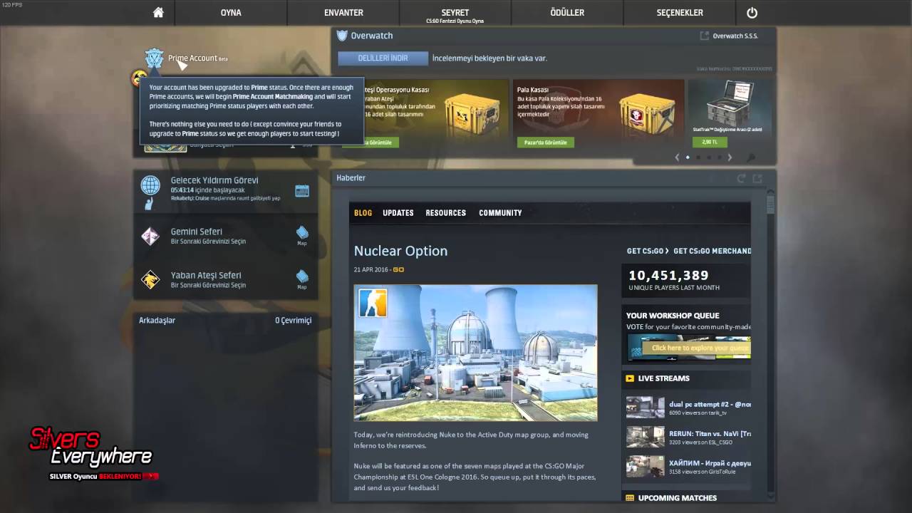 CS:GO - Prime account Nedir? - Ne işe yarar? - YouTube