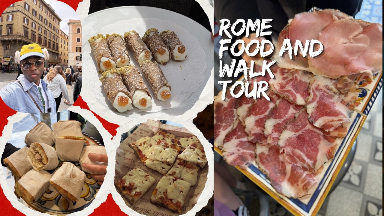 ROME 🇮🇹 FOOD AND WALK TOUR.. #rome #food #travel 🇮🇹 - YouTube
