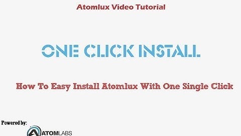 Wordpress Theme Tutorial - Easy Install Atomlux WP Theme With One Click Install