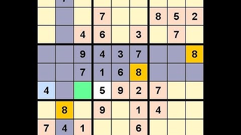 How to Solve Washington Times Sudoku Difficult October 19, 2020