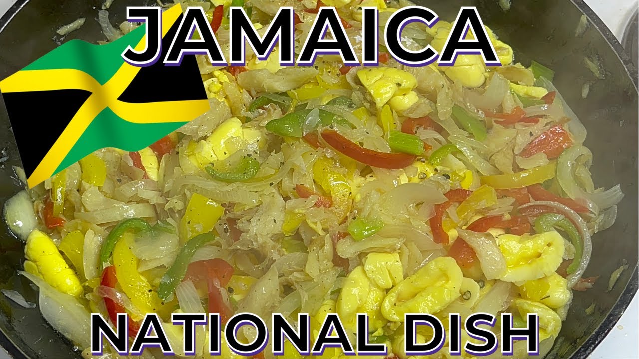 Akee and salt fish How to make Jamaica 🇯🇲 National dish YouTube