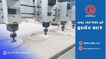 Máy điêu khắc cnc 4 đầu gia công | Máy phay cnc 4 đầu | Quốc Duy Tập 87