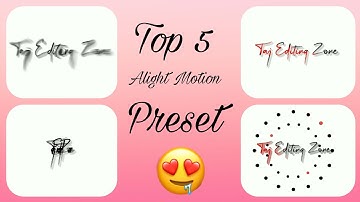 Trending Top 5 🔥 Alight Motion Text Animation Preset | Alight Motion Video Editing 2022