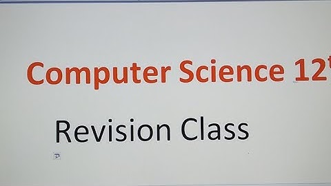 C++ Revision | Class 12th | Computer Science Class 12th