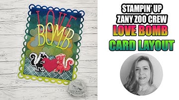 Loving Skunk Card | Love Bomb | Zany Zoo  | How To Stamp a Mirror Image