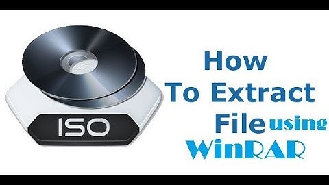 How to extract ISO files using WinRar