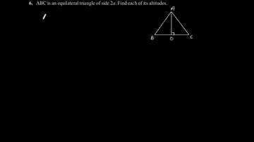 ABC is an equilateral triangle of side 2a find each of it